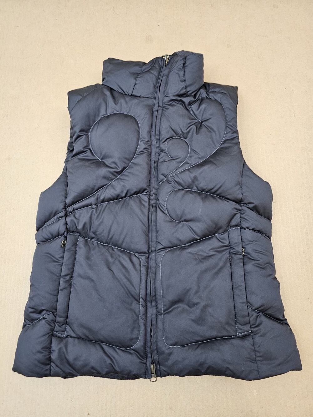 Columbia Sportswear Women's Titanium Black Puffer Down Vest Small